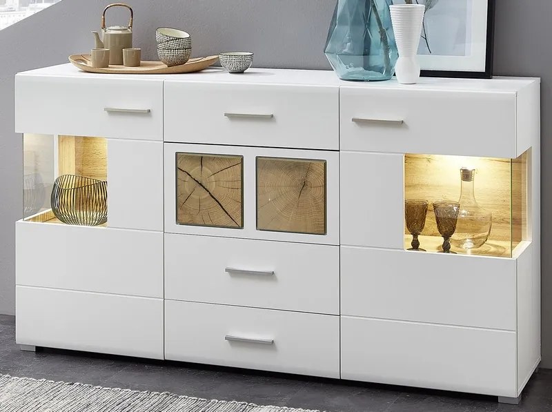 Široká komoda Fun plus, s osvetlením