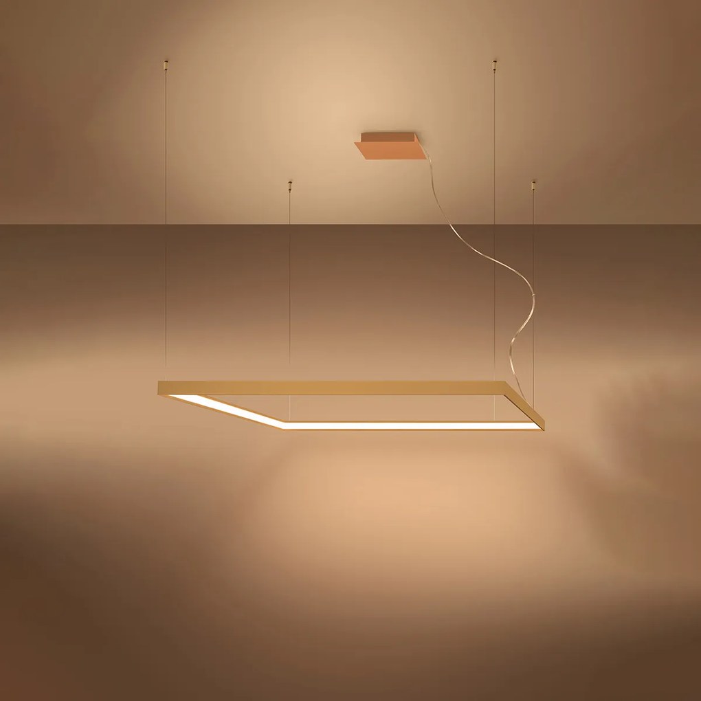 Závesné LED svietidlo Nelya l, 1x LED 70w, 3000k, g