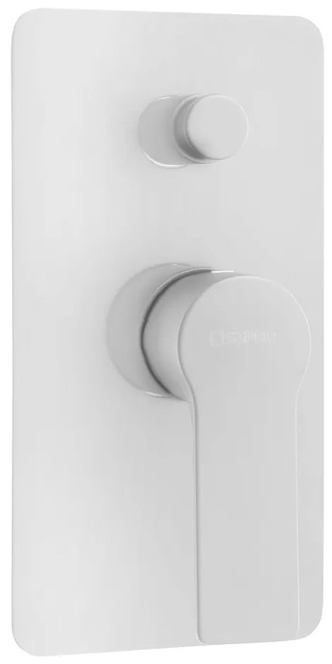 Biela podomietková sprchová batéria (2 výstupy) Pax – Sapho