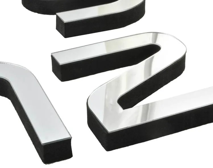Ruhhy 22143 Dizajnové 3D nalepovacie hodiny 130 cm strieborná