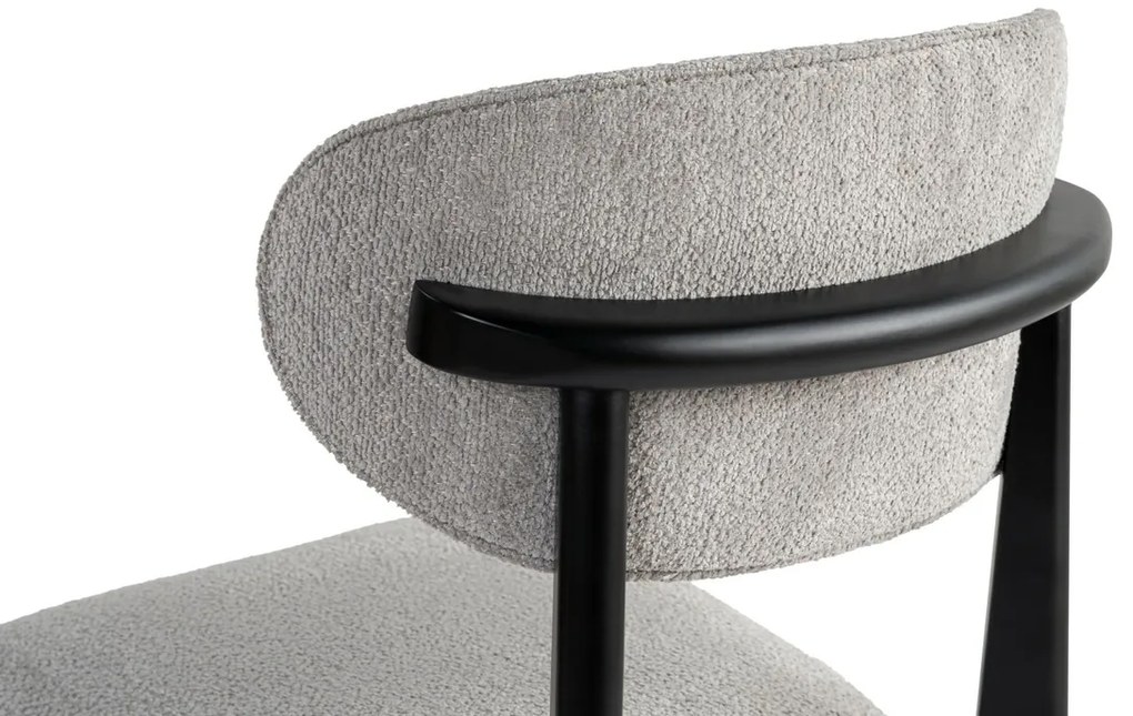 Sada jedálenských stoličiek Lionte Grey and Black,2 ks