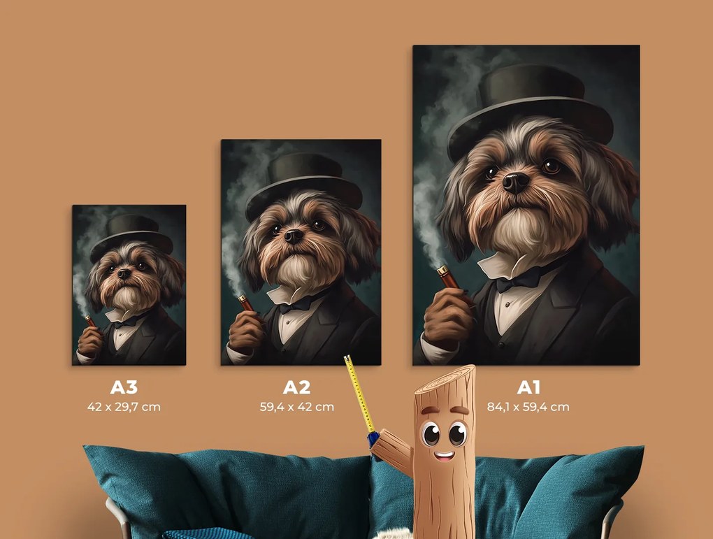drevko | Obraz Pán Shih Tzu v klobúku