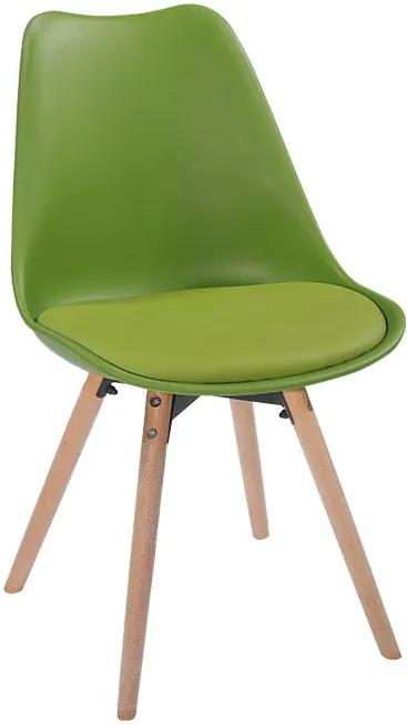 Jedálenská stolička Semer New - olivová / buk