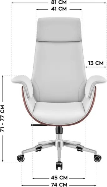 Kancelárska stolička Boss 8.2 sivá