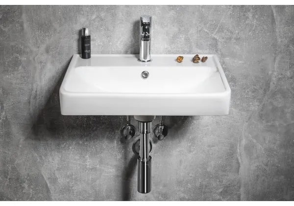 Bruckner - Zapustené umývadlo NEON 50x41,5 cm keramika/biela