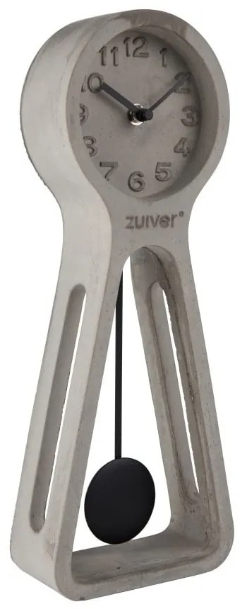 Sivé betónové stolové hodiny Zuiver Pendulum