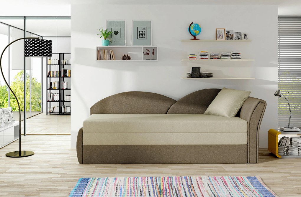 XXXLutz LEŇOŠKA, textil, hnedá, béžová MID.YOU - Online Only obývacie izby - 00000L002502