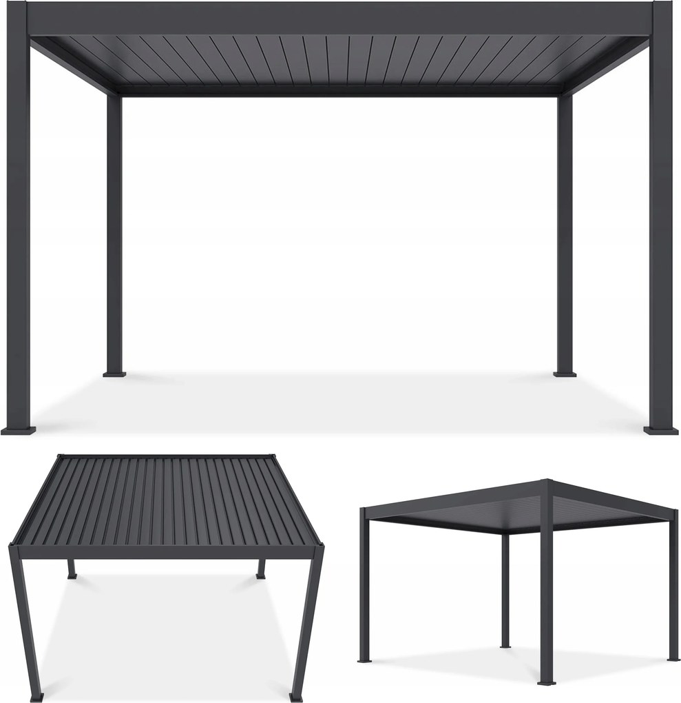 Záhradná terasová pergola Deluxe Automatic 3,6x4 s Led osvetlením Gutroof