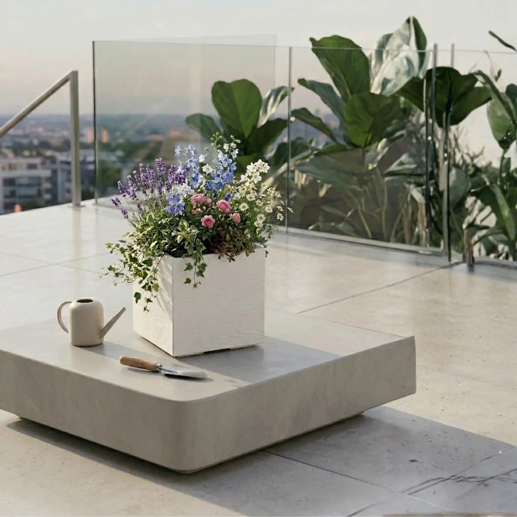 Květináč na kolečkách BETONIQUE 30x30 cm - výber z 8 prevedení