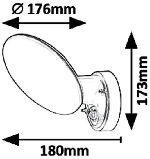 Rabalux 8135 - LED Vonkajšie nástenné svietidlo senzor VARNA LED/12W/230V IP54