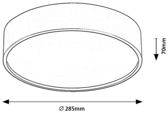 Rabalux 75011 - LED Stropné svietidlo so senzorom LARCIA LED/19W/230V IP44 čierna
