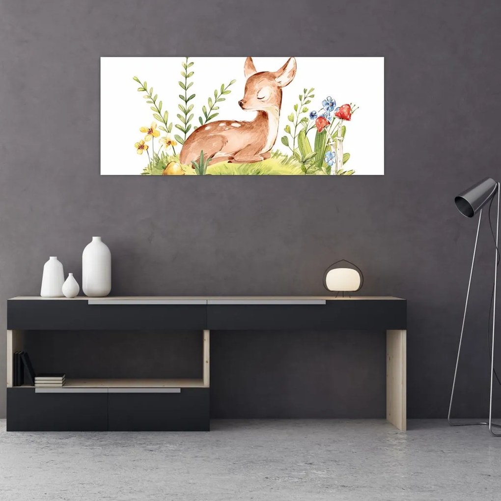 Obraz - Malý srnček (120x50 cm)