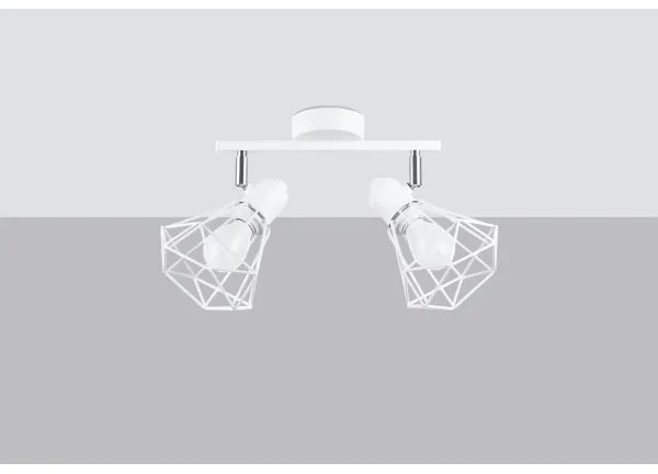 Sollux SL.1103 - Bodové svietidlo ARTEMIS 2xE14/40W/230V biela