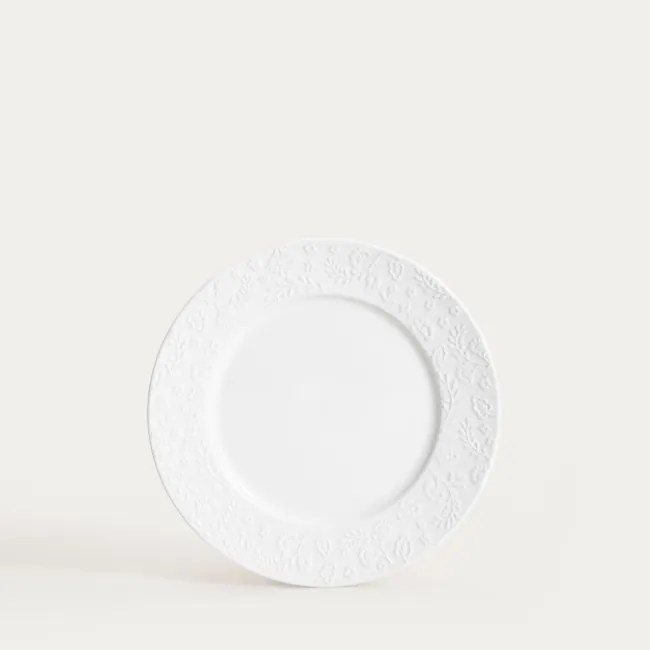 Dezertný tanier BENO biely 772481