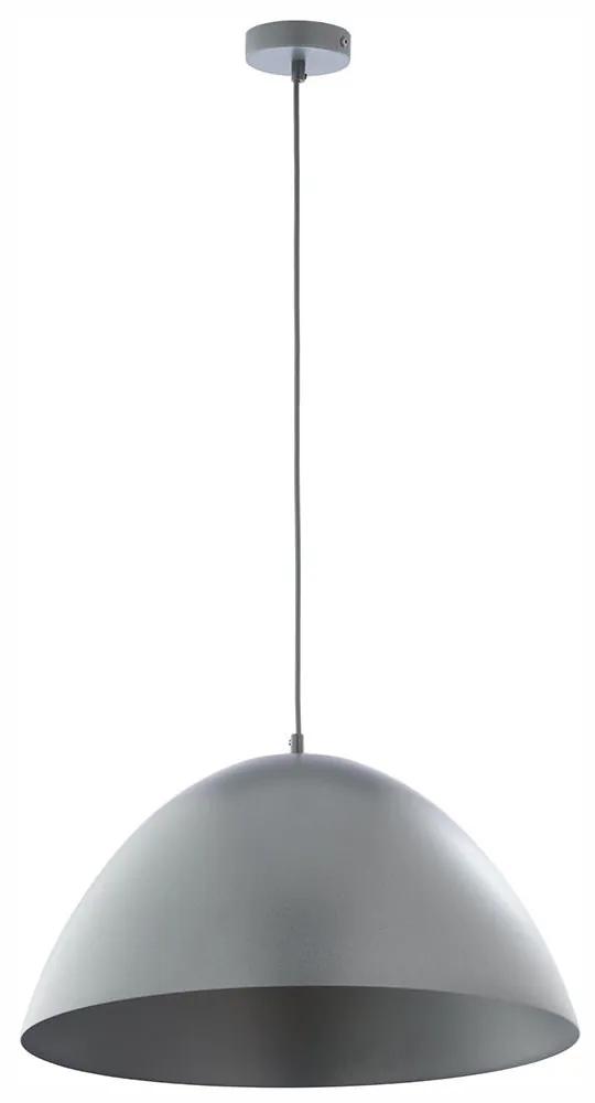 TK-LIGHTING Závesné moderné osvetlenie FARO, 1xE27, 60W, okrúhle, šedé