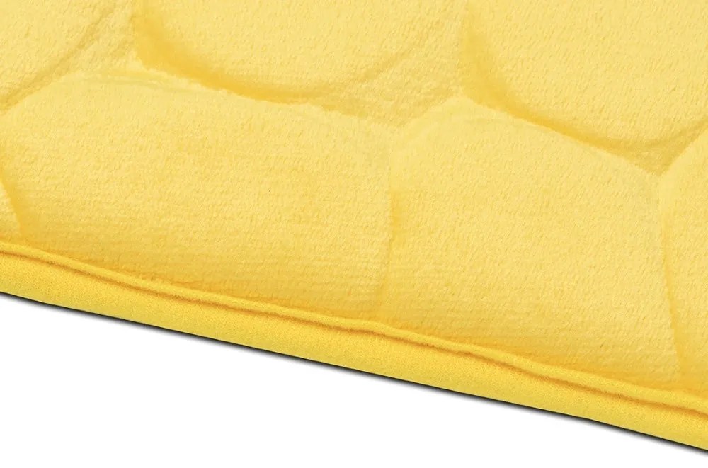 BO-MA koberce Protišmyková kúpeľňová predložka 3D 0133 yellow - 50x40 cm