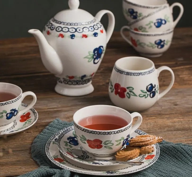 Porcelánová kávová súprava Kalina pre 12-dielna AMBITION