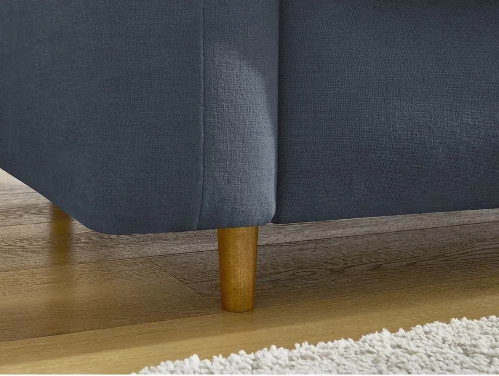 Tmavomodrá pohovka na každodenné spanie/rozkladacia 220 cm Cocoone – Bobochic Paris