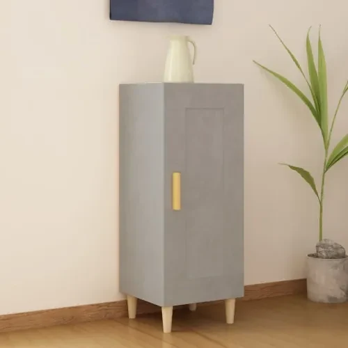 vidaXL Komoda betónovo sivá 34,5x34x90 cm spracované drevo-