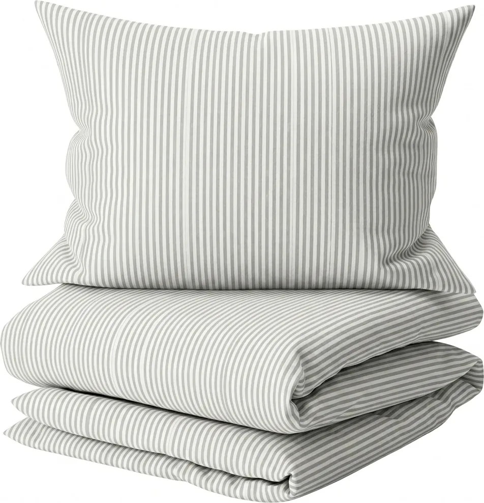 Bavlnené obliečky SOFT STRIPES sivé Rozmer obliečky: 70 x 80 cm | 140 x 200 cm