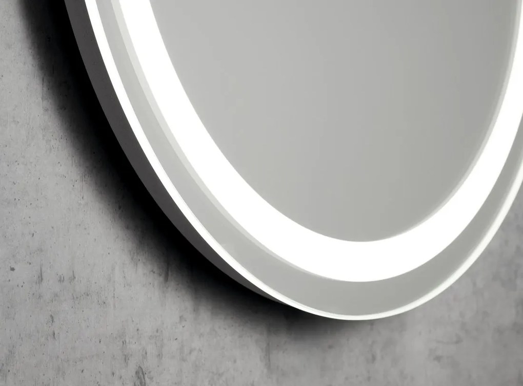 Sapho Sapho, NYX zrkadlo oválne s LED osvetlením 45x90cm, NY045