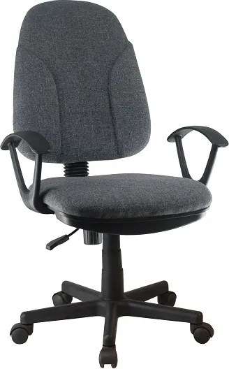 Kancelářská židle, šedá látka, DEVRI 0000191473 Tempo Kondela