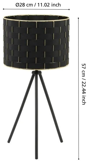 Eglo 99526 - Stolná lampa MARASALES 1xE27/40W/230V