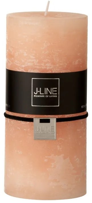 Broskyňová nevonná sviečka Peach valec L - Ø 7*15 cm/80h