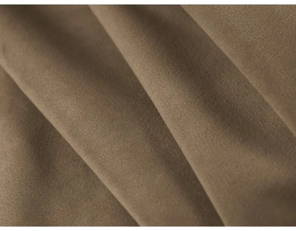 Taupe zamatové kreslo Abby – Micadoni