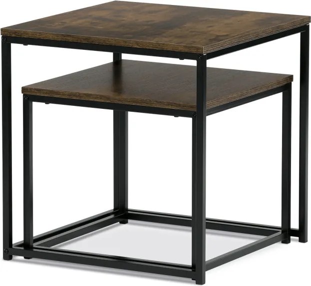 Sada 2 konferenčných stolíkov old wood AF-076 OLW
