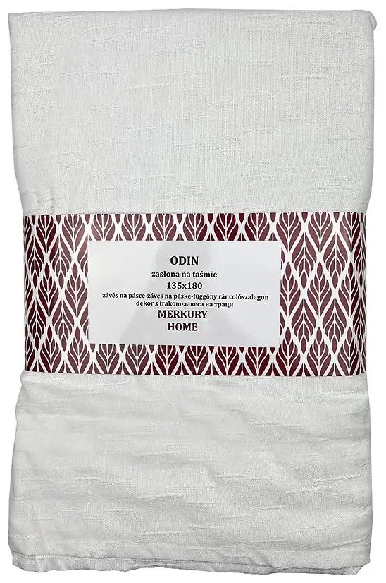 Záves Odin na páske 135x180 biela Merkury Home