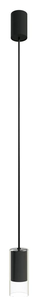 NOWODVORSKI Závesné moderné LED osvetlenie CYLINDER S, 1xGU10, 10W, čierne