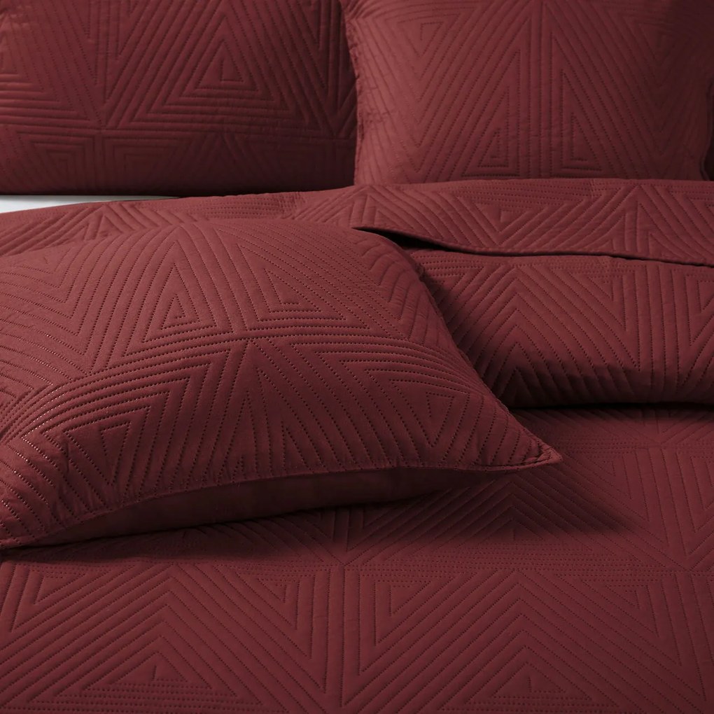 Prehoz na posteľ TRIO bordový Rozmer: 240x260 cm