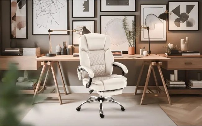 Masážne kancelárske kreslo Boss 6.0 béžové