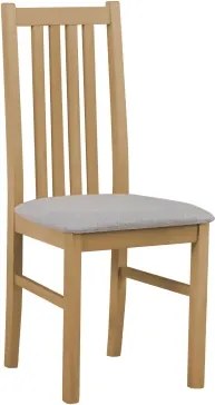 Jedálenská stolička Ontika, dub grandson/šedá tkanina%