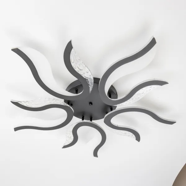 Brilagi - LED Stmievateľný prisadený luster TWIST LED/65W/230V 3000-6500K čierna + DO