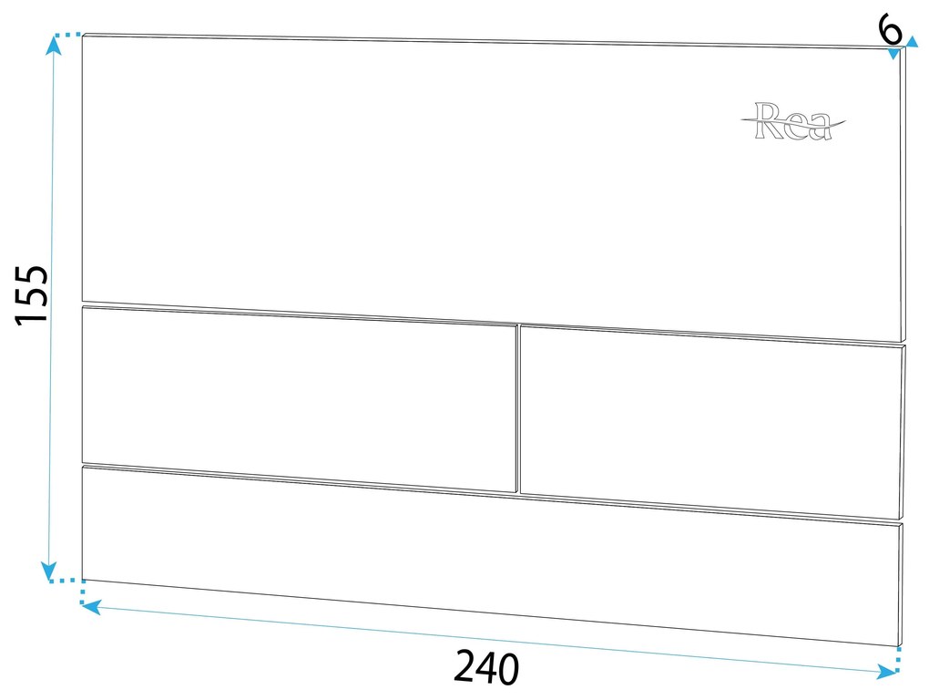 Rea, Ovládacie tlačidlo k podomietkovým systémom WC T Rea K011A-Q, zlatá matná, REA-E0055