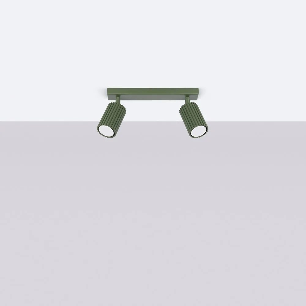 Zelené bodové svietidlo 6,5x30 cm Gleam – Sollux