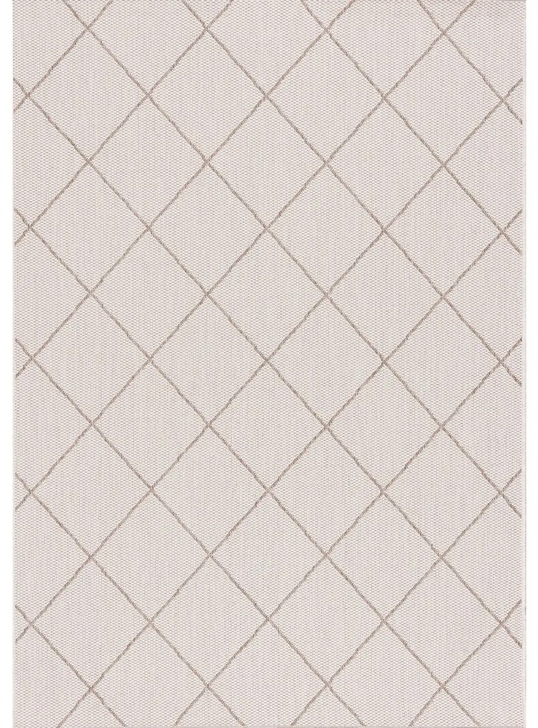 Koberec Lineo Rhombs beige/mink 120 x 170 cm