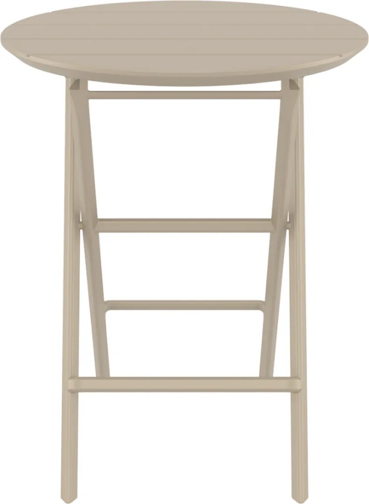 HELEN FOLDING Ø60 sklopný záhradný stôl taupe