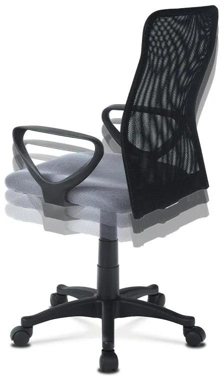Autronic -  Kancelárska stolička KA-B047 GREY, látka MESH šedá / čierna