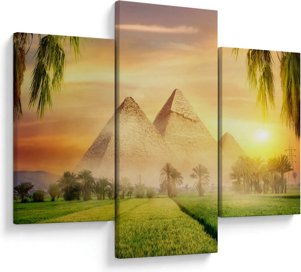 Obraz - Pyramídy (90x60 cm)