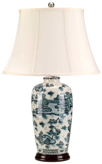 Elstead MODRÁ-TRAD-WP-TL - Stolná lampa MODRÁ TRADITIONAL 1xE27/60W/230V