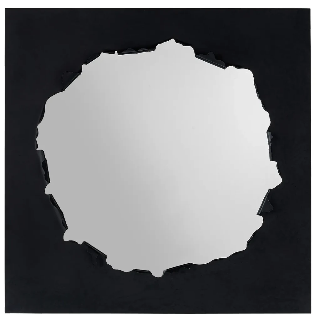 Explosion nástenné zrkadlo čierne 90x90 cm