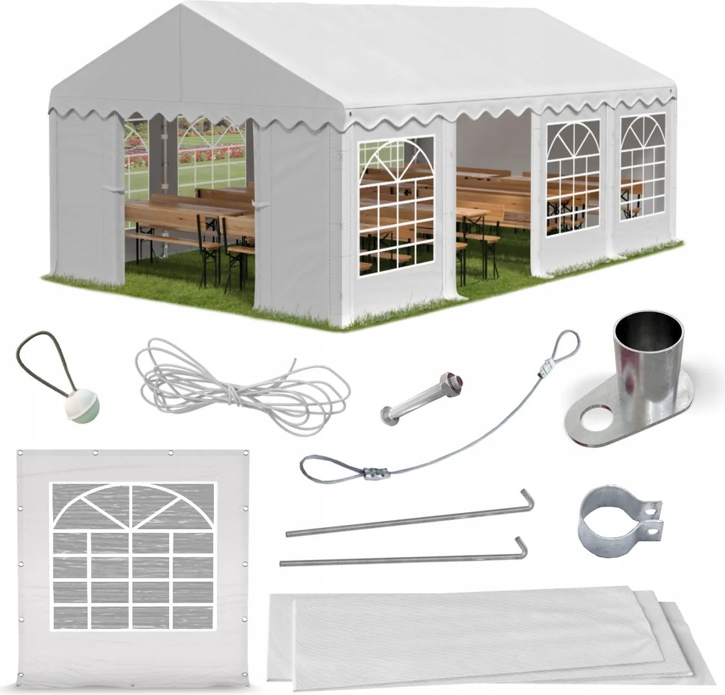 Párty stan 6x8 m Záhradný pavilón Das 240 S