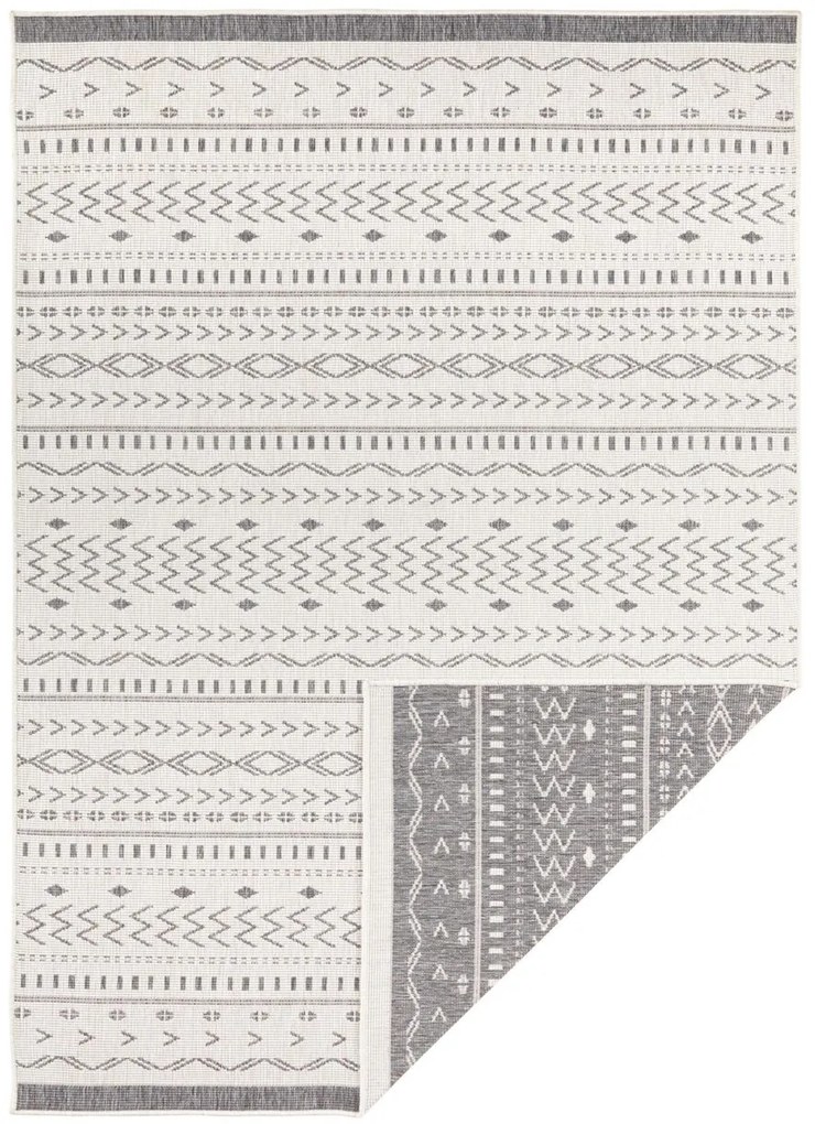 NORTHRUGS - Hanse Home koberce Kusový koberec Twin Supreme 103437 Kuba grey creme – na von aj na doma - 80x250 cm