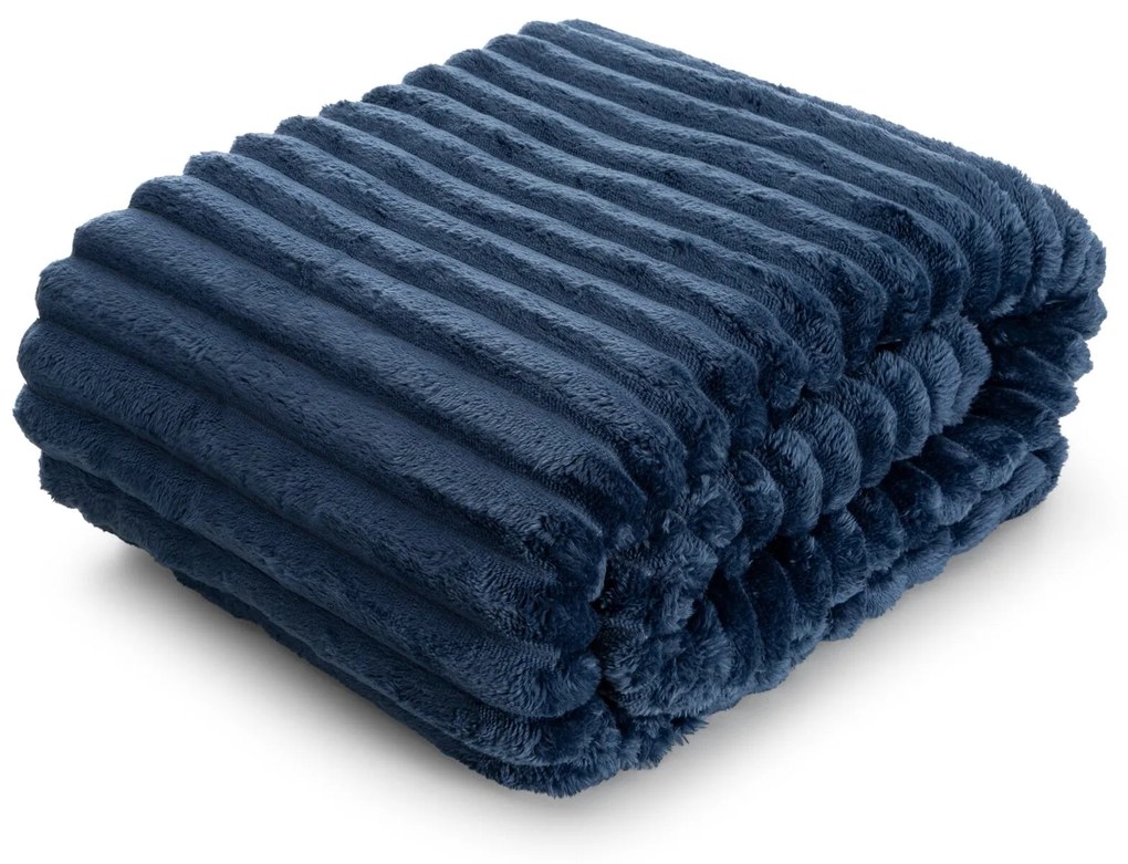 DEKA Z MIKROFLANELU SOFT 170X210 CM TMAVOMODRÁ