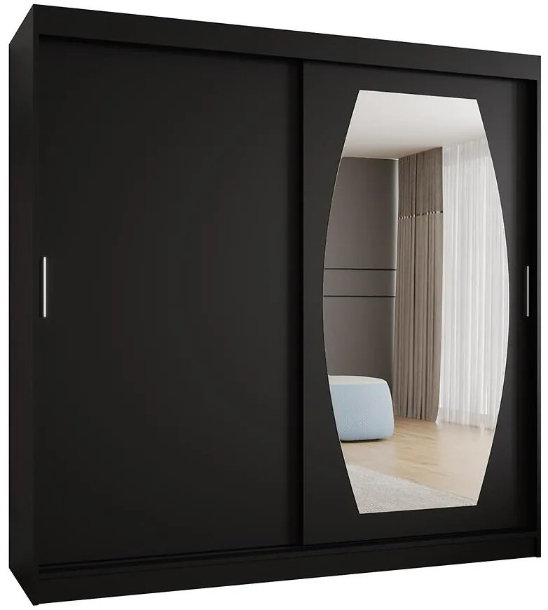 Skriňa Rossa 200 čierna