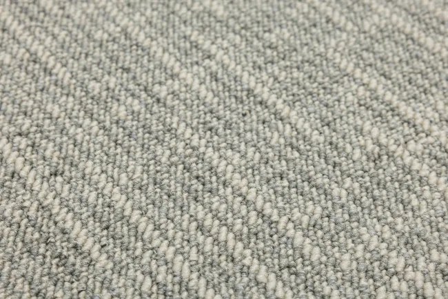 Metrážny koberec Linen 920 sivý
