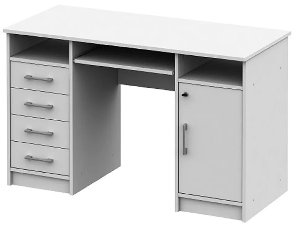 PC stôl, biela, B9 NEW